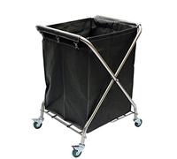 Chariot d'hôtel multifonction sur roulettes - Rangement facile à déplacer pour vêtements sales et outils pour un service et une nization efficaces