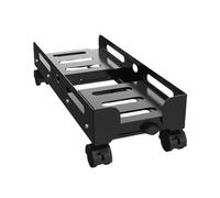 Chariot d'ordinateur portable réglable avec roues verrouillables - Support roulant pour processeur à domicile et bureau - Support compact blanc pour PC - Parfait pour les petits espaces