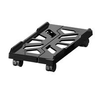 Chariot d'ordinateur pour PC avec roues - Support de plancher réglable ventilé avec étagères mobiles, unité de stockage de port CPU sous le bureau pour positionnement tour |