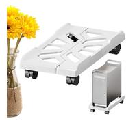Chariot d'ordinateur - Support mobile pour unité centrale de 20 cm, support de sol roulant, rehausseur réglable pour PC, cadre robuste | Chariot de bureau polyvalent pour bureau à domicile organisé