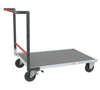 Chariot dossier fixe 1200x800 mm plateau tôle roues CC 400 kg - FIMM - 804723330