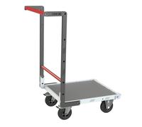 Chariot dossier fixe 550x500 mm plateau tôle roues CC 250 kg - FIMM - 804720310