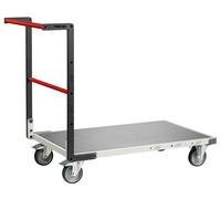 Chariot dossier fixe 850x500 mm plateau tôle roues TPE 250 kg - FIMM - 804721320