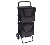 Chariot double MODULO Poussette de marché de courses 2 roues SIDEBAG Gris Anthracite