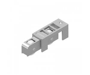 Chariot double non réglable pour coulissant en aluminium - type 3621 LA CROISÉE DS