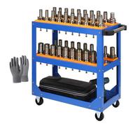 Chariot DutyTool avec roulettes, idéal pour les outils CNC, garage, rangement, entrepôt, organisation, mécanique, transport, solution mobile robuste pour un accès facile et une efficacité