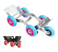 Chariot électrique robuste pour pneus de vélo avec cadre en métal pliable, prend en charge les pneus plats jusqu'à 10 cm de large pour motos et scooters équipés de roues multidirectionnelles (C)