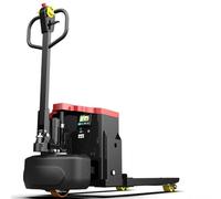 Chariot élévateur à palettes avec échelle intégrée, capacité industrielle robuste, 3000 kg, fourche de 116,8 x 53,3 cm, idéal pour l'entreposage et la logistique