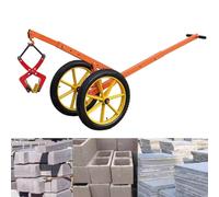 Chariot Élévateur À Pierre Réglable Équipé De Pinces Levage Robustes For Le, Capacité Charge 250 Kg/550 Lb, Adapté Aux Terrains Inégaux Des Chantiers Construction