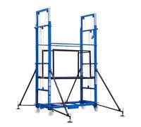 Chariot élévateur électrique - Échafaudage pliable robuste avec télécommande, plate-forme de travail mobile, capacité de 500 kg, hauteur 4 m
