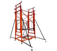 Chariot élévateur électrique entièrement automatique pour échafaudage hydraulique - Plateforme pliable - Hauteur 2 m - Facile à utiliser - Idéal pour la construction et l'entrepôt