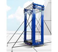 Chariot élévateur électrique robuste - Plateforme d'escalade multi-usages pour construction intérieure et extérieure, hauteur maximale de 7 m