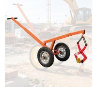 Chariot Élévateur En Acier,Chariot De Manutention De Pierre Industriel, Diable À Roues,Avec Pince À Pierre Et Poignée Réglable-Solution De Levage Et De Transport Robuste(40cm/15.7in)