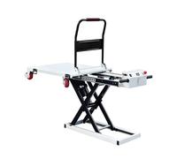 Chariot élévateur hydraulique électrique - Diable portable Capaci de 500 kg pour la manutention de marchandises - Idéal pour les marchés, les entrepôts et les chantiers de construction (élévateur de