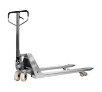 Chariot élévateur hydraulique manuel pour palettes en acier inoxydable de 2000 kg - Transpallet lourd de manutention des matériaux - Hauteur de levage de 68,5 cm - Transpallet pour marchandises Sto