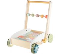Chariot en bois avec blocs, Bois