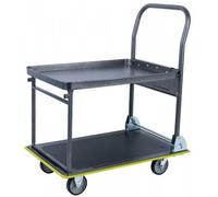 Chariot en métal avec 2 étages capacité 150 kg