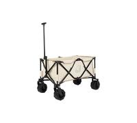 Nordisk Chariot de transport en toile de coton / pliable et résistant / extérieur et camping / coton et stable / capacité de charge de 100 kg / grandes roues en plastique