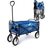 Chariot Enfants De Transport Pliable ¿ 940 X 630 X 810 Mm ¿ Capacité De Charge 100 Kg ¿ Avec Larges Roues Et Poignées ¿ Diable Tout Terrain Pour Outils Jardin Randonnées Équipement Famille
