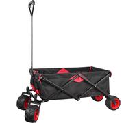Chariot Enfants De Transport Pliable ¿ 940 X 630 X 810 Mm ¿ Capacité De Charge 100 Kg ¿ Avec Larges Roues Et Poignées ¿ Diable Tout Terrain Pour Outils Jardin Randonnées Équipement Famille