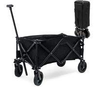 Chariot Enfants De Transport Pliable ¿ 940 X 630 X 810 Mm ¿ Capacité De Charge 100 Kg ¿ Avec Larges Roues Et Poignées ¿ Diable Tout Terrain Pour Outils Jardin Randonnées Équipement Famille