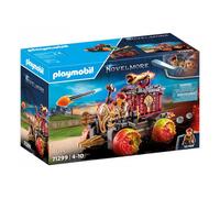 Playmobil 71299 Chariot de Combat enflammé des Burnham Raiders - Novelmore - Affrontez Les Ennemis avec Le Chariot, Son Canon et siège éjectable - Histoire & Imaginaire - Dès 4 Ans