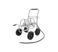 Chariot Enrouleur de Tuyau 0,76cm Outils Mobiles Avec 4 Roues Pour Jardin Cour