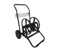Chariot enrouleur tuyau d'arrosage 60 m, dévidoir mobile, 2 roues, panier