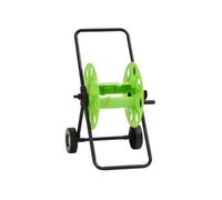 Chariot enrouleur vert pour tuyau de 60 m 1 2 acier