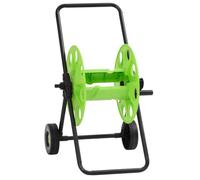 vidaXL Chariot enrouleur pour tuyau de 60 m 1/2" acier vert