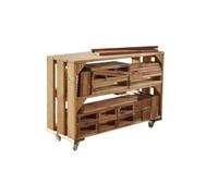 Chariot et blocs de construction Beige