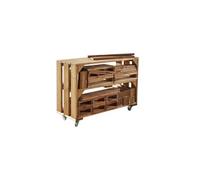 Chariot et blocs de construction Beige