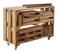 Chariot et blocs de construction Beige