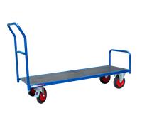 Chariot étroit charges longues, dossier fixe, 1500 x 480 mm, 250 kg