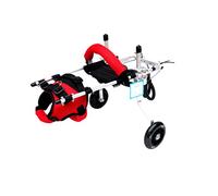Chariot Fauteuil roulant léger pour chat de compagnie, entraînement de réadaptation pour paralysie des jambes arrière, membres arrière de voiture réglables sur tout le pourtour Auxiliaire