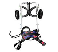 Chariot Fauteuil Roulant pour Animaux de Compagnie, Petit Chat Chien Lapin Fauteuil Roulant Handicapé Paralysé Réadaptation Trottinette des Membres Arrière Auxiliaire