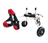 Chariot/fauteuil roulant réglable pour chien, chariot de rééducation pour animaux de compagnie pour petits/moyens/grands chiens, scooter des membres arrière d'exercice pour animaux, facile à