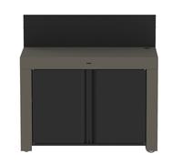 Chariot fermé acier Félix pour plancha ENO