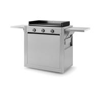 Forge Adour Chariot fermé plancha CHMIF75 Inox – 2 tablettes Push-to-open, 4 roues (2 avec stop)