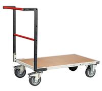 Chariot FLATPACK™ dossier fixe 1000 x 600 mm plateau médium roues TPE 400 kg - 804722240
