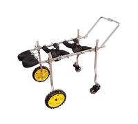 Chariot for chien à 4 roues, fauteuil roulant for chien à mobilité réduite, chariot de marche réglable for chien blessé(M(7.5-10kg))
