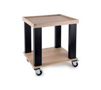 Chariot Guéridon Cubic en Mélamine 69 x 50 cm - - DM et aluminium