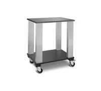 Chariot Guéridon en Bois Cubic 70 x 50 cm - - DM laquée