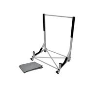 Chariot Hardtop Capote Support Rigide Toit Rangement - Acier - Argent - 76,5 x