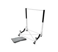 Chariot Hardtop Capote Support Rigide Toit Rangement - Acier - Blanc - 76,5 x