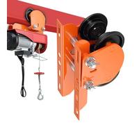 Chariot industriel - Palan de levage avec capacité de charge de 500 kg, rouleau durable en acier allié, grue électrique réglable, fonctionnement sur rail sans frottement | pour une utilisation en