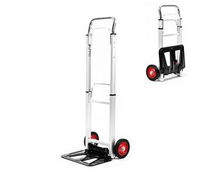Chariot Industriel Pliable en Aluminium avec pneus Anti-perçage et capacité de Charge de 90 kg