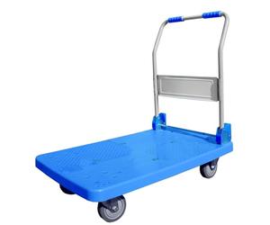 Chariot Industriel poignée Pliable - 150 kg - Bleu