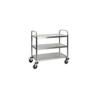Chariot Inox 3 Plateaux 850x540xH940 mm Matériel CHR Pro