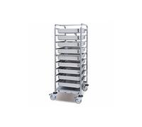 Chariot Inox à Dégivrage 9 Niveaux pour Bacs GN 1/1 - - Inox